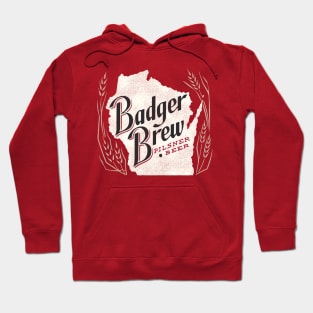 Badger Brew Retro Defunct Wisconsin Breweriana Hoodie